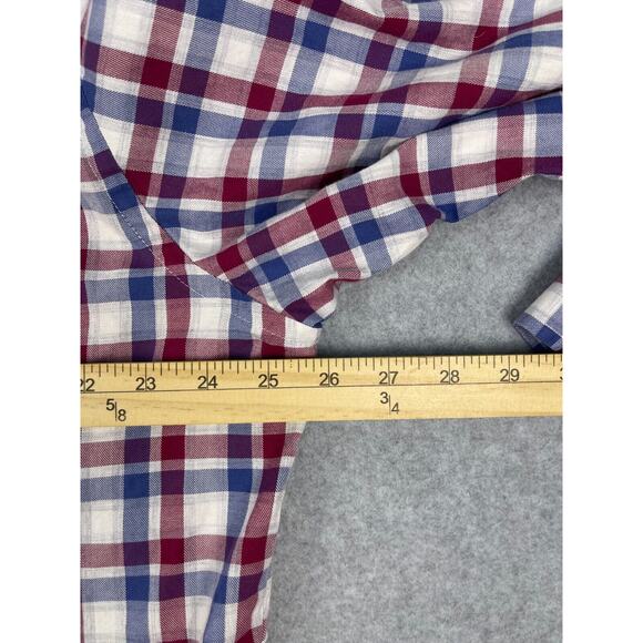 Vineyard Vines Murray Shirt Mens XL Red Blue Plaid Long Sleeve Button Down - Picture 8 of 9
